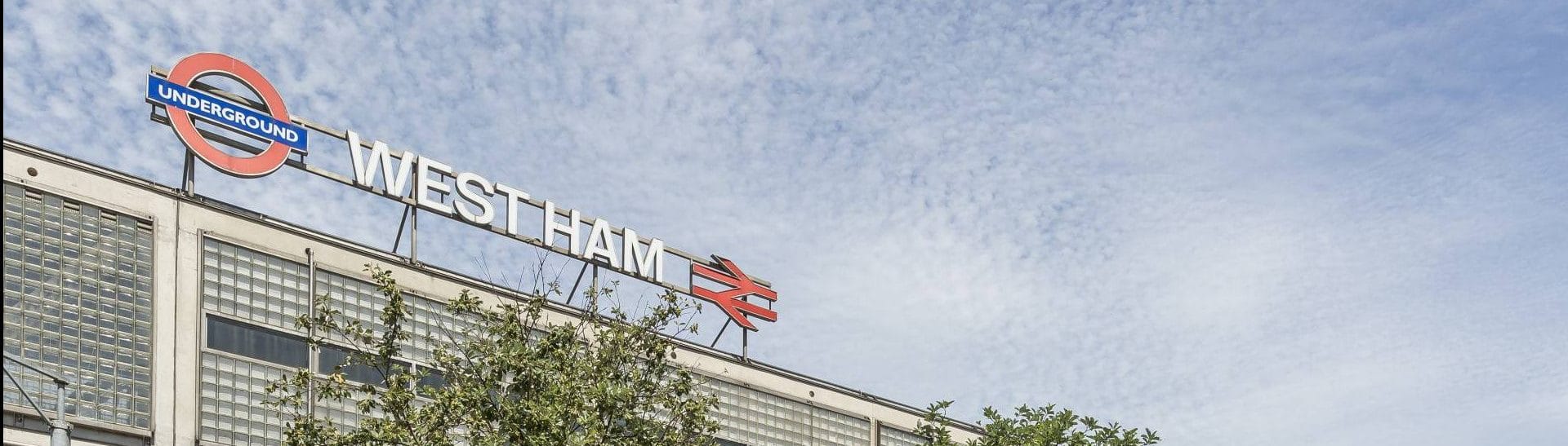 Trains to & from c2c West Ham Station